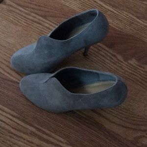 Gray Suede Heels